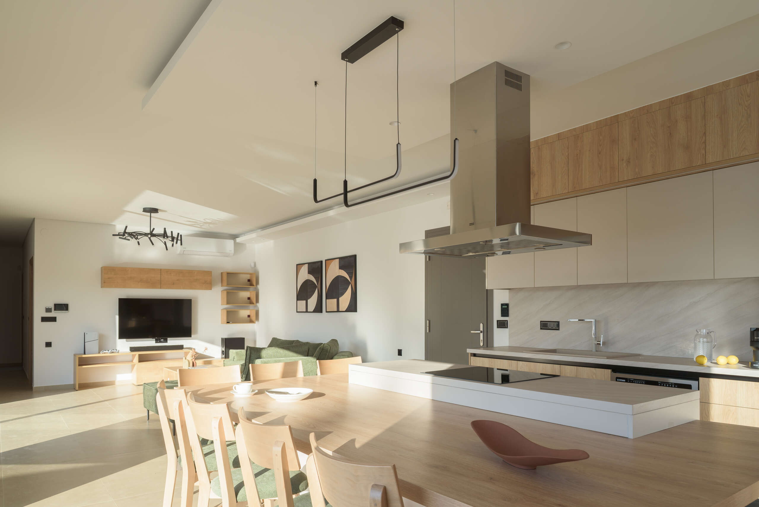 Cook with ease while enjoying views of the pool and garden beyond.